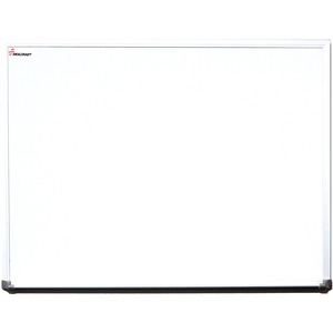 SKILCRAFT%C2%AE+Dry-Erase+Board+-+36%26quot%3B+%283+ft%29+Width+x+24%26quot%3B+%282+ft%29+Height+-+White+Melamine+Surface+-+Anodized+Aluminum+Anodized+Satin+Aluminum+Frame+-+Rectangle+-+Horizontal%2FVertical+-+1+Each