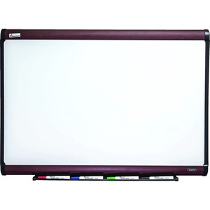 SKILCRAFT%C2%AE+Prestige+Plus+Porcelain+Whiteboard+-+72%26quot%3B+%286+ft%29+Width+x+48%26quot%3B+%284+ft%29+Height+-+White+Porcelain+Enameled+Steel+Surface+-+Mahogany+Anodized+Satin+Aluminum+Frame+-+Rectangle+-+Horizontal%2FVertical+-+Magnetic+-+1+Each