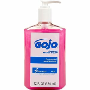 SKILCRAFT%C2%AE+GOJO+Lotion+Hand+Soap+-+12+fl+oz+-+Pump+Bottle+Dispenser+-+Hand%2C+Skin+-+Moisturizing+-+Pink+-+pH+Balanced+-+12+%2F+Box