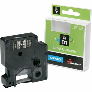 SKILCRAFT%C2%AE+Label+Cartridge+-+1%2F2%26quot%3B+Width+-+Semi-permanent+Adhesive+-+Rectangle+-+White+on+Black+-+1+Each+-+TAA+Compliant