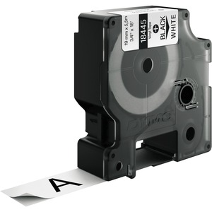 SKILCRAFT%C2%AE+Industrial+Vinyl+Label+Tape+Cassette+-+3%2F4%26quot%3B+Width+x+18+ft+Length+-+Permanent+Adhesive+-+Rectangle+-+Direct+Thermal+-+Black+on+White+-+Nylon%2C+Vinyl%2C+Polyester+-+1+Each+-+TAA+Compliant