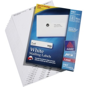 SKILCRAFT%C2%AE+Mailing+Labels+-+1%26quot%3B+Height+x+4%26quot%3B+Width+-+Rectangle+-+Laser+-+White+-+1+%2F+Box