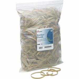 SKILCRAFT%C2%AE+Sterling-Grade+Rubber+Bands+-+Size%3A+%2364+-+Reusable%2C+Elastic%2C+Stretchable+-+Rubber%2C+Crepe+-+Beige+-+1+Pack