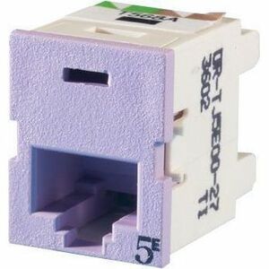 Ortronics Clarity TracJack (TJ), Cat 5E, T568A/B, purple