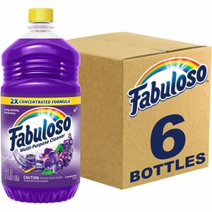 Fabuloso+All-Purpose+Cleaner+-+56+fl+oz+%281.8+quart%29+-+Lavender+ScentBottle+-+6+%2F+Carton+-+Rinse-free%2C+Residue-free%2C+Long+Lasting%2C+Easy+to+Use+-+Purple