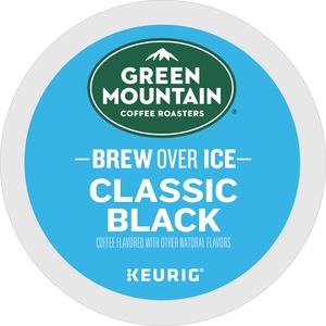 Green Mountain Coffee Roasters® K-Cup Brew Over Ice Classic Black - Compatible with Keurig Brewer - Medium - 24 / Box