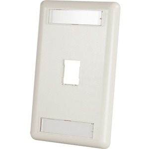 Ortronics HDJ 1-Port Single-Gang Faceplate with Label Field