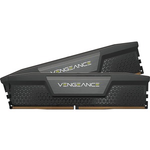 Corsair Vengeance 64GB (2x32GB) DDR5 DRAM 5600MHz C40 Memory Kit - Black - For Desktop PC, Motherboard - 64 GB (2 x 32GB) - DDR5-5600/PC5-44800 DDR5 SDRAM - 5600 MHz - CL40 - 1.25 V - Non-ECC - Unbuffered - 288-pin - DIMM - Lifetime Warranty