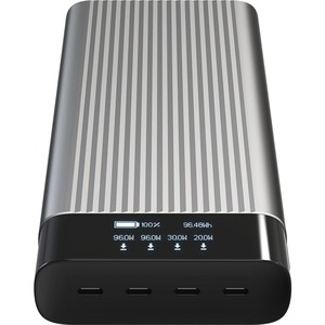 Hyper HyperJuice 245W USB-C 100Wh Battery Pack - For iPhone 13, MacBook Pro, iPad, Android Device, iPhone - 27000 mAh - 4 x USB