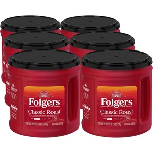 Folgers%C2%AE+Ground+Classic+Roast+Coffee+-+Medium+-+25.9+oz+-+6+%2F+Carton