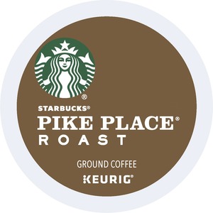 Starbucks%C2%AE+K-Cup+Pike+Place+Roast+Coffee+-+Compatible+with+Keurig+Brewer+-+Medium+-+4+%2F+Carton
