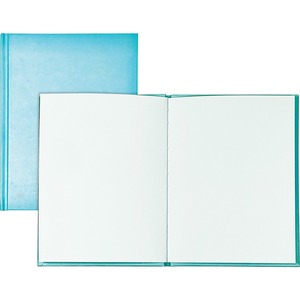 Ashley+Hardcover+Blank+Book+-+28+Pages+-+6%26quot%3B+x+8%26quot%3B+-+Blue+Cover+-+Hard+Cover%2C+Durable+-+1+Each