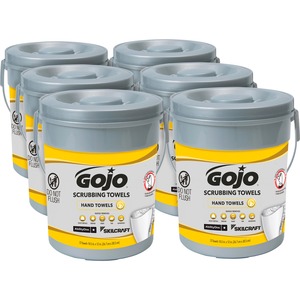 SKILCRAFT%C2%AE+Dual-Textured+Scrubbing+Towels+-+Fresh+Citrus+-+White+-+72+-+6+%2F+Box