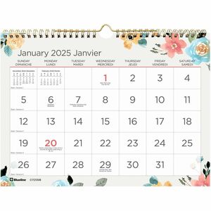 Blueline Monthly Spring Wall Calendar 2023: beePLUS Workplace Solutions