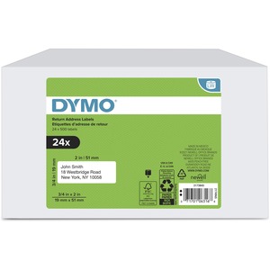 Dymo+Return+Address+Multipurpose+Labels+-+3%2F4%26quot%3B+Width+x+2%26quot%3B+Length+-+White+-+500+%2F+Roll+-+24+%2F+Box+-+Self-adhesive