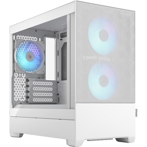 Fractal Design Pop Mini Air Computer Case - Mid-tower - White - Steel, Tempered Glass - 8 x Bay - 3 x 4.72" (120 mm) x Fan(s) Installed - 0 - Mini ITX, Mini ATX Motherboard Supported - 5 x Fan(s) Supported - 2 x External 5.25" Bay - 0 x Internal 3.5" Bay - 4 x Internal 2.5" Bay - 2 x Internal 2.5"/3.5" Bay(s) - 4x Slot(s) - 2 x USB(s) - 1 x Audio In - 1 x Audio Out - Fan Cooler