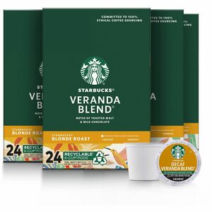 Starbucks%C2%AE+K-Cup+Veranda+Blend+Coffee+-+Compatible+with+Keurig+Brewer+-+Light+-+24+Carton