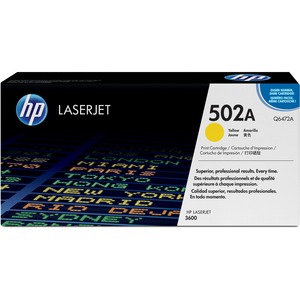 HP 502A Yellow Toner Cartridge - Yellow - Laser - 4000 Page - 1 Each