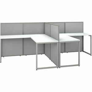 Bush+Business+Furniture+Easy+Office+60W+2+Person+L+Shaped+Cubicle+Desk+Workstation+with+45H+Panels
