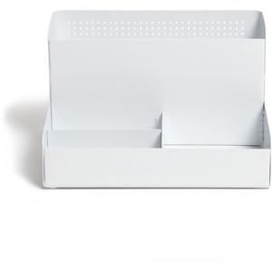 U+Brands+Perforated+All-in-One+Desktop+Organizer+-+4+Compartment%28s%29+-+Compact+-+Metal+-+1+Each