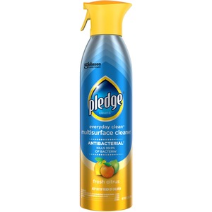 Pledge Everyday Clean Antibacterial Multisurface Cleaner - Spray - 9.7 fl oz (0.3 quart) - Fresh Citrus Scent - 1 Each - Blue