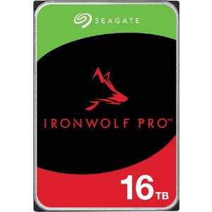 Seagate IronWolf Pro ST16000NT001 16 TB Hard Drive - 3.5" Internal - SATA (SATA/600) - Conventional Magnetic Recording (CMR) Method - Server, Workstation, Storage System Device Supported - 7200rpm - 5 Year Warranty