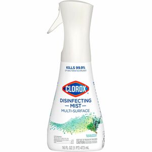 Clorox+Disinfecting%2C+Sanitizing%2C+and+Antibacterial+Mist+-+16+fl+oz+%280.5+quart%29+-+Eucalyptus+Peppermint+Scent+-+1+Each+-+Non-aerosol%2C+Bleach-free+-+White