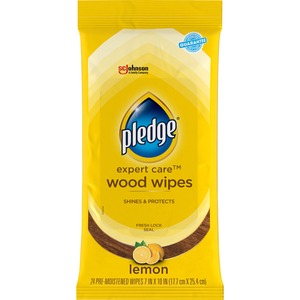 Pledge+Lemon+Enhancing+Polish+Wipes+-+Lemon+Scent+-+10%26quot%3B+Length+x+7%26quot%3B+Width+-+24+%2F+Pack+-+Pre-moistened%2C+Wax-free+-+Yellow