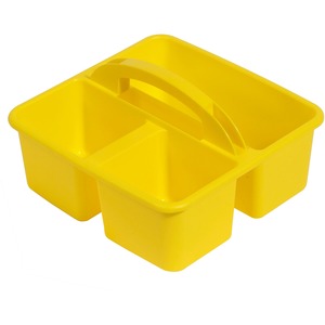 Deflecto+Antimicrobial+Kids+Storage+Caddy+-+3+Compartment%28s%29+-+5.34%26quot%3B+Height+x+9.37%26quot%3B+Width+x+9.32%26quot%3B+Depth+-+Antimicrobial%2C+Lightweight%2C+Portable%2C+Mold+Resistant%2C+Mildew+Resistant%2C+Durable%2C+Washable%2C+Stackable+-+Yellow+-+Polypropylene+-+1+Each