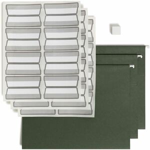 Smead+1%2F3+Tab+Cut+Letter+Recycled+Hanging+Folder+-+11+pt.+-+Paperboard+-+Standard+Green+-+100%25+Recycled+-+20+%2F+Box