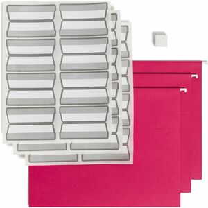 Smead+1%2F3+Tab+Cut+Letter+Recycled+Hanging+Folder+-+11+pt.+-+Paperboard+-+Adhesive+Label%2C+Write-on+Label+-+20+%2F+Box