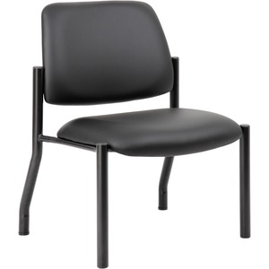 Boss+Mid-Back+Guest+Chair+-+Black+Vinyl+Seat+-+Black+Vinyl+Back+-+Black+Tubular+Steel+Frame+-+Mid+Back+-+Four-legged+Base+-+1+Each