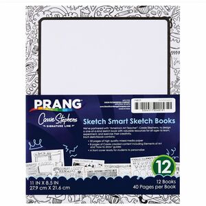 Prang+Sketch+Smart+Sketch+Book+-+40+Sheets+-+Letter+-+8+1%2F2%26quot%3B+x+11%26quot%3B+-+White+Paper+-+Acid-free+Paper%2C+Heavyweight+Sheet+-+1+Each