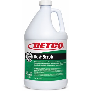 Betco+Best+Scrub+Floor+Cleaner+-+128+fl+oz+%284+quart%29+-+4+%2F+Carton+-+Residue-free%2C+Pleasant+Scent%2C+Odor-free%2C+Low+Foaming%2C+Water+Soluble+-+Green