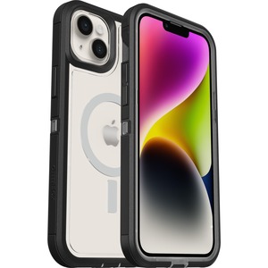 OtterBox Defender Series XT Rugged Carrying Case Apple iPhone 14 Plus Smartphone - Black Crystal (Clear/Black) - Scrape Resistant, Dirt Resistant, Lint Resistant Port, Dirt Resistant Port, Drop Resistant, Bump Resistant, Dust Resistant Port - Synthetic Rubber, Plastic Body - Lanyard Strap - 6.76" (171.70 mm) Height x 3.57" (90.68 mm) Width x 0.52" (13.21 mm) Depth - Retail