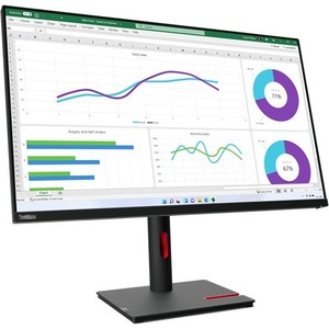 Lenovo ThinkVision T32h-30 32" Class WQHD LCD Monitor - 16:9 - 31.5" Viewable - In-plane Switching (IPS) Technology - WLED Backlight - 2560 x 1440 - 1.07 Billion Colors - 350 cd/m - 4 ms - 60 Hz Refresh Rate - HDMI - DisplayPort - USB Hub