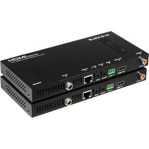 Black Box Audio/Video Extender - 2 x Network (RJ-45) - 2 x HDMI - 328 ft Extended Range - Black