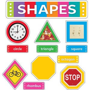 Trend+Shapes+All+Around+Us+Learning+Set+-+Learning+Theme%2FSubject+-+1+x+Circle%2C+1+x+Triangle%2C+1+x+Square%2C+1+x+Oval%2C+1+x+Octagon%2C+1+x+Parallelogram%2C+1+x+Rhombus%2C+1+x+Rectangle%2C+1+x+Trapezoid+Shape+-+Durable%2C+Reusable%2C+Sturdy+-+Multi+-+1+Each