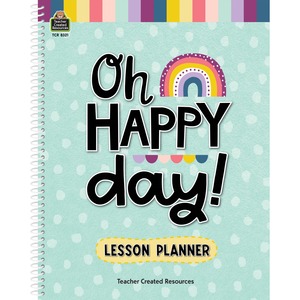 Teacher+Created+Resources+Oh+Happy+Day+Lesson+Planner+-+Monthly+-+40+Week+-+1+Week+Double+Page+Layout+-+Multi+-+Substitute+Teacher+Page%2C+Appointment+Schedule+-+1+Each