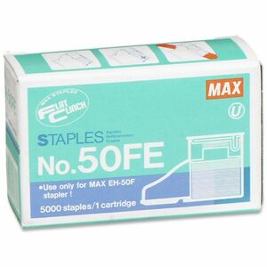 MAX+Flat+Clinch+Heavy-Duty+Stapler+Cartridge+-+Heavy+Duty+-+5%2F16%26quot%3B+Leg+-+3%2F8%26quot%3B+Crown+-+5000+%2F+Box