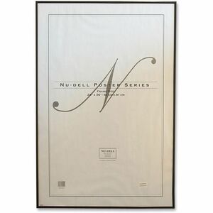 nudell+Metal+Poster+Frames+-+24%26quot%3B+x+36%26quot%3B+Frame+Size+-+Wall+Mountable+-+Landscape%2C+Portrait+-+High+Gloss+-+Durable%2C+Unbreakable%2C+Clip+Holder%2C+Shatter+Proof%2C+Round+Edge+-+Metal%2C+Anodized+Aluminum%2C+Plastic%2C+Brushed+Aluminum+-+Black+-+1+Each