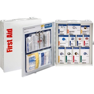 First+Aid+Only+Class+A+SC+First+Aid+Cabinet+-+Carrying+Handle%2C+Wall+Mountable%2C+Portable+-+White+-+Steel