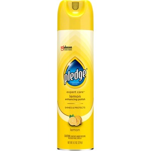 Pledge+Expert+Care+Enhancing+Polish+-+9.7+fl+oz+%280.3+quart%29+-+Lemon+Scent+-+Yellow+-+6+%2F+Carton