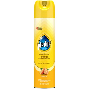 Pledge+Expert+Care+Enhancing+Polish+-+9.7+fl+oz+%280.3+quart%29+-+Orange+Scent+-+Yellow+-+6+%2F+Carton