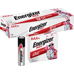 Energizer+Max+AAA+Alkaline+Battery+4-Packs+-+For+Digital+Camera%2C+Multipurpose%2C+Toy+-+AAA+-+4%2FPack+-+6+%2F+Box