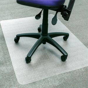 Advantagemat%C2%AE+Plus+APET+Rectangular+for+Low%2FStandard+Pile+Carpets+-+45%26quot%3B+x+53%26quot%3B+-+Chair+-+53%26quot%3B+Length+x+45%26quot%3B+Width+x+0.087%26quot%3B+Depth+x+0.375%26quot%3B+Thickness+-+Rectangular+-+Amorphous+Polyethylene+Terephthalate+%28APET%29+-+Clear+-+1Each+-+TAA+Compliant