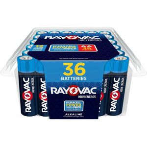 Rayovac+High+Energy+Alkaline+AA+Batteries+-+For+Flashlight%2C+Toy%2C+Mouse%2C+Remote+Control+-+AA+-+12+Year+Shelf+Life+-+36+%2F+Pack