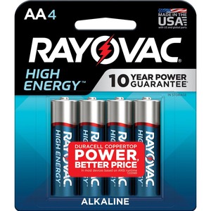 Rayovac+High+Energy+Alkaline+AA+Batteries+-+For+Flashlight%2C+Remote+Control%2C+Mouse+-+AA+-+4+%2F+Pack