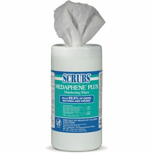 SCRUBS+Medaphene+Plus+Disinfecting+Wipes+-+Citrus+Scent+-+9%26quot%3B+Length+x+6%26quot%3B+Width+-+73+-+6+%2F+Carton+-+Disinfectant%2C+Deodorize%2C+Textured%2C+Absorbent%2C+Pre-moistened%2C+Easy+to+Use%2C+Strong%2C+Water+Soluble%2C+Anti-bacterial%2C+Bleach-free+-+Colorless