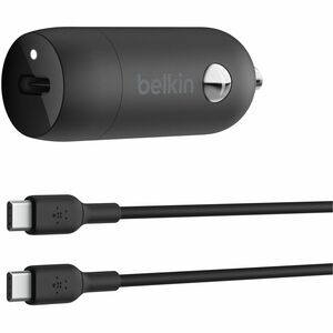 Belkin BoostCharge Auto Adapter - 30 W - 3.3 ft Cable - 12 V DC Input - 11 V DC, 5 V DC, 9 V DC, 12 V DC, 15 V DC Output - Black